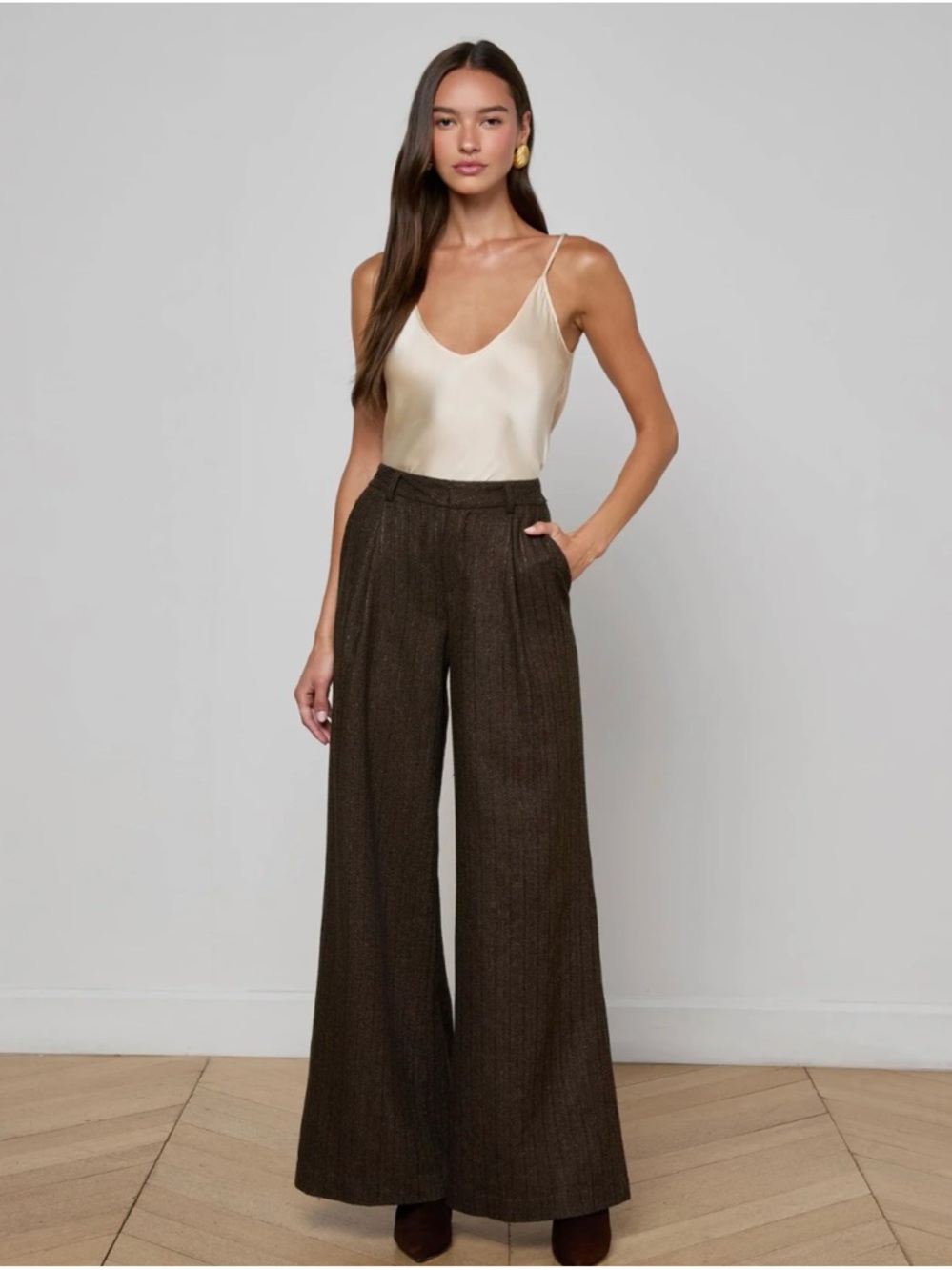 L’AGENCE - Allanah Pinstriped Trouser NWT.